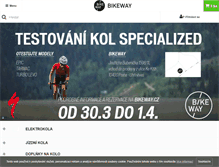 Tablet Screenshot of bikeway.cz
